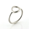Billede af Ring Circles brill. 0,01 w/vs. 11 mm. 925s (overflade sand)