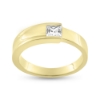 Billede af Ring princess sleben sten firkantet