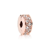 Billede af Pandora clips rose cz