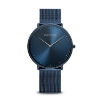 Billede af Bering Classic unisex ur, blå meshlænke, safirglas, 3 ATM