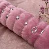 Billede af By Pind armbånd sølv rhodineret med blomst med zirkoniasten (15+3cm)