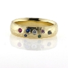 Billede af Ring fattet med 7 stene 14 kt.