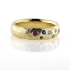 Billede af Ring fattet med 7 stene 14 kt.