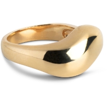 Billede af ENAMEL Copenhagen Agnete Large ring forgyldt sølv (str. 61)