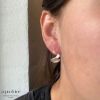Billede af Aqua Dulce Rhumba Hoop øreringe sølv (20 mm)