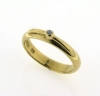 Billede af Ring m. pynt 1 syn. sten, 1,75 mm. 8 kt.
