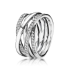Billede af Pandora ring sølv, cubic zirconia (str. 48-60)