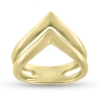 Billede af Ring dobbbelt V ring i guld