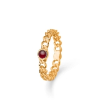 Billede af Mads Z 14 kt. ring "Poetry" panser m. ægte Rubin str 54