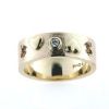Billede af Ring, 2 massive hjerter, 2 udsavede hjerter, brill. 0,05 w/vs. 14 kt.