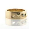 Billede af Ring, 2 massive hjerter, 2 udsavede hjerter, brill. 0,05 w/vs. 14 kt.