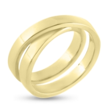 Billede af Ring dobbelt skinne 8 kt.