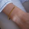 Billede af ENAMEL Copenhagen Caroline armbånd sølv forgyldt (15,5 + 2cm)