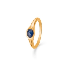 Billede af Mads Z 14 kt. ring "Cabochon" m. ægte Safir 0,52ct. str 58
