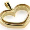 Billede af Vedhæng af ringe m. øsken + patz 14 kt. hvg.