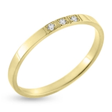 Billede af Alliancering 14 kt. 3 brill. a  0,01 w/vs.