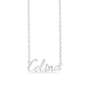 Billede af Studio Z "Name Tag - CELINA" halskæde sølv (40-45 cm)