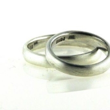 Billede af Viel. & Forlov. ringe Silkemat 925 s. Billede af Viel. & Forlov. ringe Silkemat 925 s.