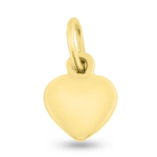 Billede af Vedhæng hjerte, massivt H.10,5 br. 11,5 t. 2,8 mm. 14 kt. facon 3,8 gr. (prisen er excl. guld)