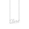 Billede af Studio Z "Name Tag - CLARA" halskæde sølv (40-45 cm)