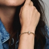 Billede af Pandora Funklende Pavé Tredobbelt Række charm forgyldt metalblanding m. cz