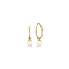 Billede af Mads Z "Orbit Pearl" ørestikkere 8 kt m perle
