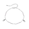 Billede af WiOGA Sabbie armbånd sølv m. ferskvandsperler (15,5-19 cm)