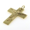 Billede af Vedhæng kors med Jesus, 30*42 mm., 14 kt.