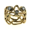 Billede af Ring 14 kt. med 3 brillianter
