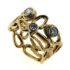 Billede af Ring 14 kt. med 3 brillianter