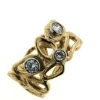 Billede af Ring 14 kt. med 3 brillianter
