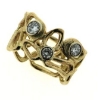 Billede af Ring 14 kt. med 3 brillianter
