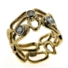 Billede af Ring 14 kt. med 3 brillianter