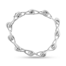 Billede af Arml. massiv med haklås & 8-tal, 19,5 cm. 14 kt. hvg.