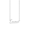 Billede af Studio Z "Name Tag - EMMA" halskæde sølv (40-45 cm)