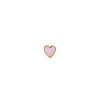 Billede af STINE A ørestik Petit Love Heart sølv forgyldt lyserød emalje (1 stk)