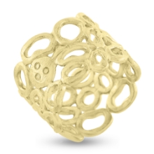Billede af Ring huller bobler, br. 15,8 mm. 14 kt. 
