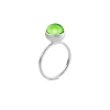 Billede af Susanne Friis Bjørner Ring sølv peridot krystal 8mm (str. 48-60)