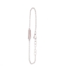 Billede af *Heiring Initials armbånd sølv rhodineret 16-18 cm "T"