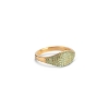 Billede af *ENAMEL Copenhagen Sparkling Mary ring forgyldt sølv m. grønne zirkonia