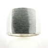 Billede af Herrering massiv lukket bund, plade 17,5*15,5 mm. 925s. 