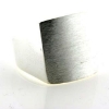 Billede af Herrering massiv lukket bund, plade 17,5*15,5 mm. 925s. 