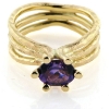 Billede af Ring fattet med oval ametyst 14 kt.
