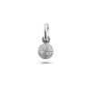 Billede af Vedhæng / charms golf kugle 5 mm. 3* brill. 0,01 w/vs. 14 kt. hvg.