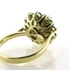Billede af Rosetring med sv. perle 8-8½ mm., 6 brill. a 0,07 w/si 0g 6 smarg. a 0,08 ct., 14 kt. 