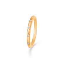 Billede af Mads Z 14 kt. ring "Poetry" m. 0,11ct. brill. W.SI str 58