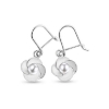 Billede af Ørestik hængere perle, sv. 2* 4-4½ mm. 14 kt. hvg.