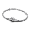 Billede af *Pandora Moments Rose Slangekædearmbånd sølv (19 cm)