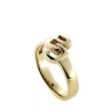 Billede af Ring, massiv med udsavet monogram BJ, guld