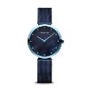 Billede af Bering Classic Dameur blå mamorskive, blå meshlænke stål, 3 ATM, 32mm